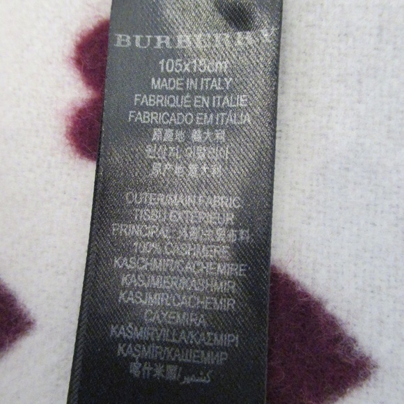 Burberry Prorsum collection Cashmere Heart pattern Scarf - Picture 5 of 6